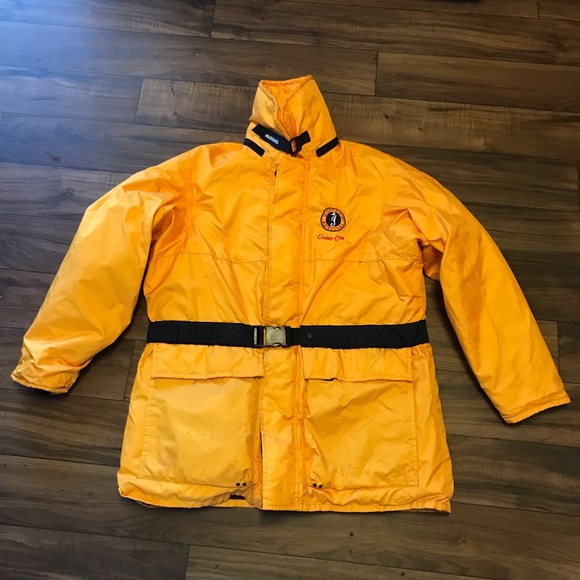 Mustang Survival Yellow Coat Jacket And Overalls Sz XL - Picture 1 of 16